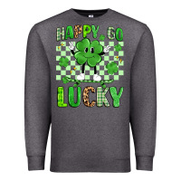 Charcoal Heather happy go lucky Premium Sweatshirt - Artiststas