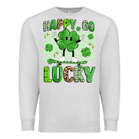 Dove Grey happy go lucky Premium Sweatshirt - Artiststas