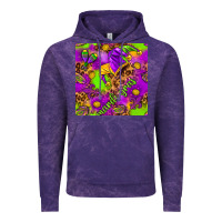 Cloud Purple Mardi Gras and jester hat seamless pattern Vintage Hoodie - HowdyJamesFarm