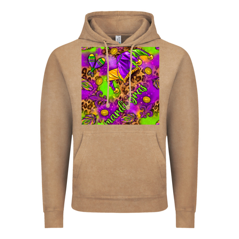 Mardi Gras And Jester Hat Seamless Pattern Vintage Hoodie by HowdyJamesFarm | Teevron