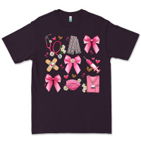 Plum coquette bow nurse Premium Tee - Artiststas
