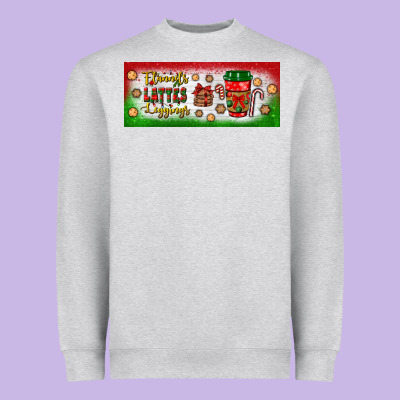 Flannels Lattes Leggings Heavyweight Sweatshirt Designed By Bundleandbundleshop