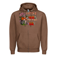 Chestnut Little Miss Cotton Tail Zipper Hoodie - CowhideDigitalArt