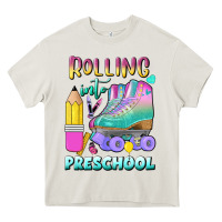 Cream rolling into preschool Heavy Core Tee - BundleAndBundleShop