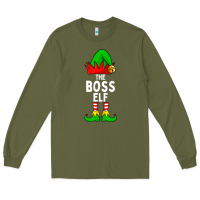 Boss Elf Matching Family Christmas Long Sleeve Tee | Teevron