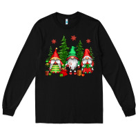 Black christmas gnomies Long Sleeve Tee - CowGirlArtShop
