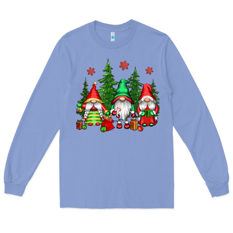 Christmas Gnomies Long Sleeve Tee by CowGirlArtShop | Teevron