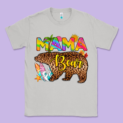 Mama Bear Summer Classic Tee Designed By Ranaportraitstore