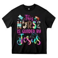 Black this nurse is guided by jesus Heavy Core Tee - JahusDesignShop