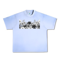 Grape Ice black and white floral Urban Heavy Tee - TumblerDesignByShophia