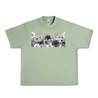 Oil Green black and white floral Urban Heavy Tee - TumblerDesignByShophia