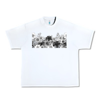 White black and white floral Urban Heavy Tee - TumblerDesignByShophia