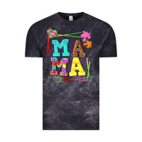 Cloud Black Autism Mama Vintage Tee - NancyCooperArtShop