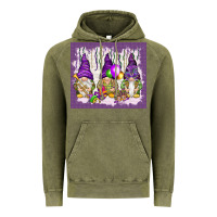 Vintage Olive Mardi Gras carnival with gnomies tumbler Vintage Hoodie - HowdyJamesFarm