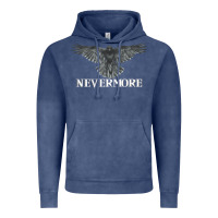 Vintage Denim Hot Trend Raven Nevermore Poetry Halloween Edgar Allan Poe Vintage Hoodie - lanVoArt