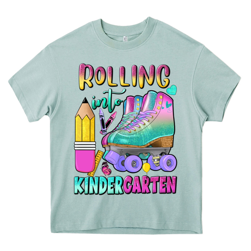 Rolling Into Kindergarten Heavy Core Tee by BundleAndBundleShop | Teevron
