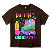 Chocolate Brown rolling into kindergarten Heavy Core Tee - BundleAndBundleShop