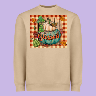 Blessed Tumbler Heavyweight Sweatshirt Designed By Bundleandbundleshop