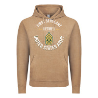 Vintage Coffee first sergeant 1sg retired army military retirement gifts long sleeve Vintage Hoodie - lanVoArt
