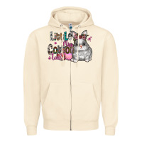 Sandshell Little Miss Cotton Tail Zipper Hoodie - CowhideDigitalArt