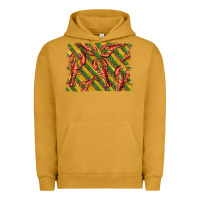 Pigment Peanut Butter mardi gras crawfish background Urban Hoodie - BarkalooDesign