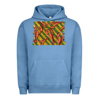 Pigment Pebble Blue mardi gras crawfish background Urban Hoodie - BarkalooDesign