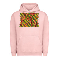 Pigment Salmon mardi gras crawfish background Urban Hoodie - BarkalooDesign