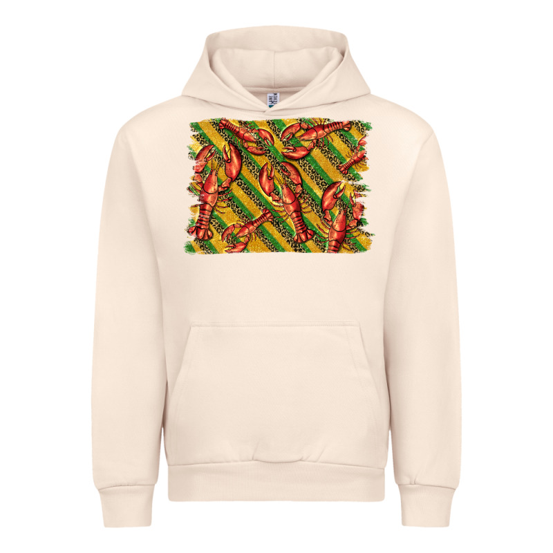 Mardi Gras Crawfish Background Urban Hoodie by BarkalooDesign | Teevron