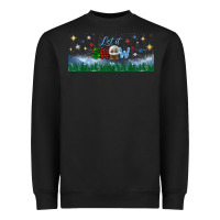 Black let it snow libbey glass Heavyweight Sweatshirt - BundleAndBundleShop