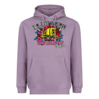 Lavender im just a woman who loves her firefighter Heavyweight Hoodie - SublimationCraftShop