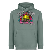 Sage im just a woman who loves her firefighter Heavyweight Hoodie - SublimationCraftShop