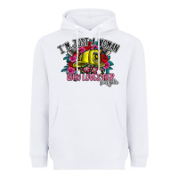 White im just a woman who loves her firefighter Heavyweight Hoodie - SublimationCraftShop