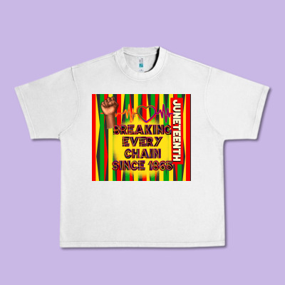 Juneteenth Breaking Every Chain Since 1865 Urban Heavy Tee Designed By Tumblerdesignbyshophia