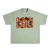 Oil Green america, cowhide, leopard backgraund Urban Heavy Tee - JahusDesignShop