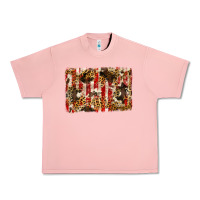 Salmon america, cowhide, leopard backgraund Urban Heavy Tee - JahusDesignShop
