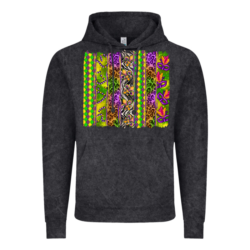 Mardi Gras Brushstroke Vintage Hoodie by HowdyJamesFarm | Teevron