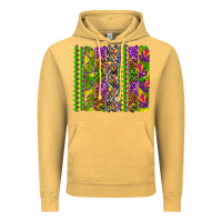 Vintage Mustard Mardi Gras brushstroke Vintage Hoodie - HowdyJamesFarm