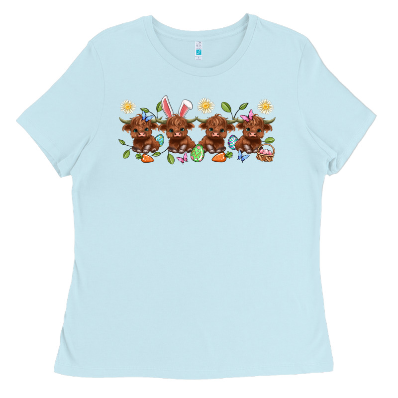 Easter Day Baby Heifers Ladies Tee by Artiststas | Teevron