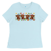 Baby Blue easter day baby heifers Ladies Tee - Artiststas