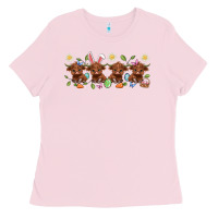 Bubblegum Pink easter day baby heifers Ladies Tee - Artiststas