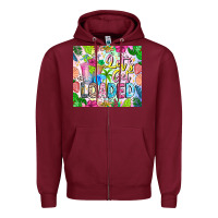 Burgundy Lets Get Loaded Zipper Hoodie - CowhideDigitalArt