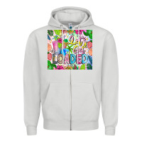 Dove Grey Lets Get Loaded Zipper Hoodie - CowhideDigitalArt