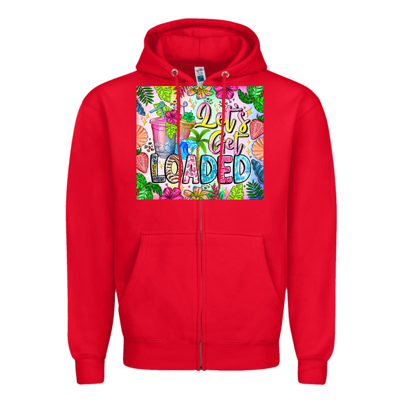 Lets Get Loaded Zipper Hoodie by CowhideDigitalArt | Teevron