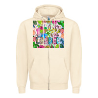 Sandshell Lets Get Loaded Zipper Hoodie - CowhideDigitalArt
