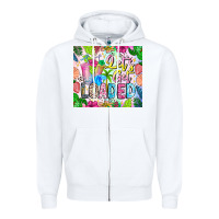 White Lets Get Loaded Zipper Hoodie - CowhideDigitalArt