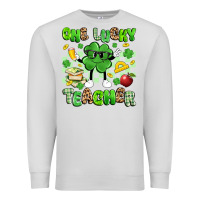 Dove Grey one lucky teacher Premium Sweatshirt - Artiststas