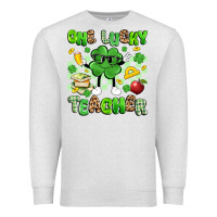 Oatmeal Heather one lucky teacher Premium Sweatshirt - Artiststas