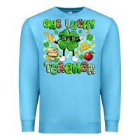 Ocean Blue one lucky teacher Premium Sweatshirt - Artiststas