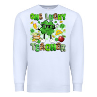 White one lucky teacher Premium Sweatshirt - Artiststas