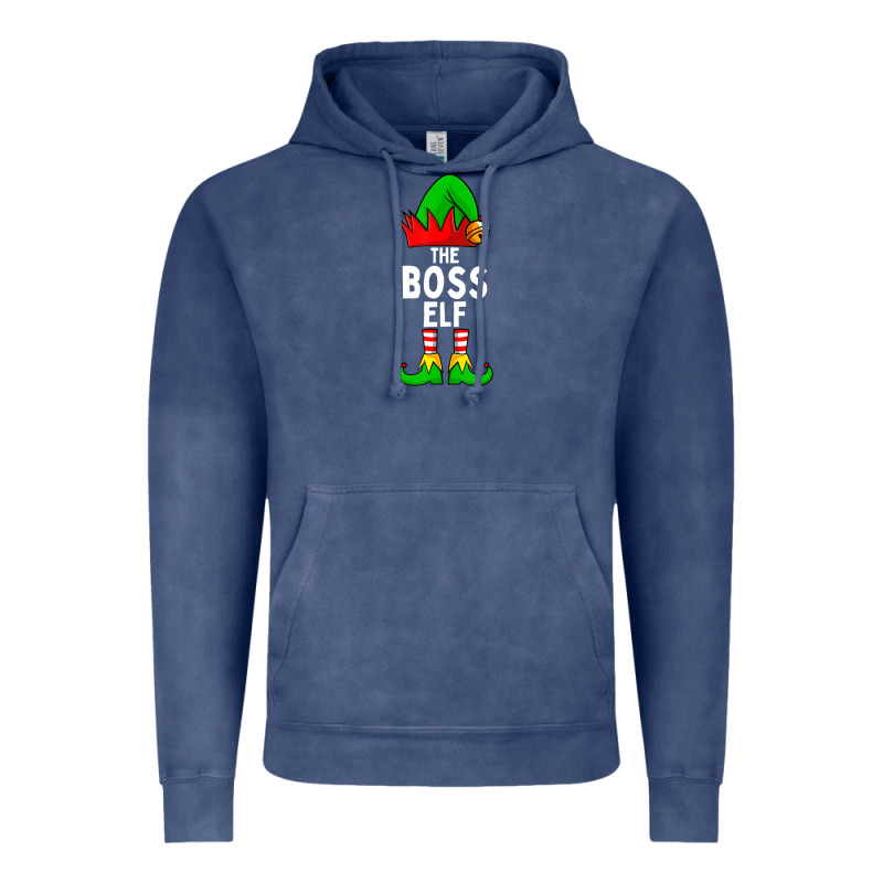 Boss Elf Matching Family Christmas Vintage Hoodie by lanVoArt | Teevron